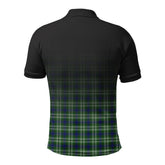 Spottiswood Tartan Crest Polo Shirt - Thistle Black Style